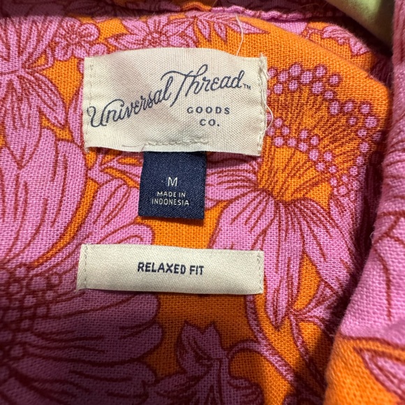 Universal Thread Floral Relaxed Fit Shirt - Picture 3 of 4